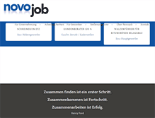 Tablet Screenshot of novo-job.ch